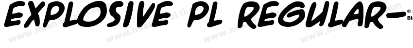 Explosive pl Regular字体转换